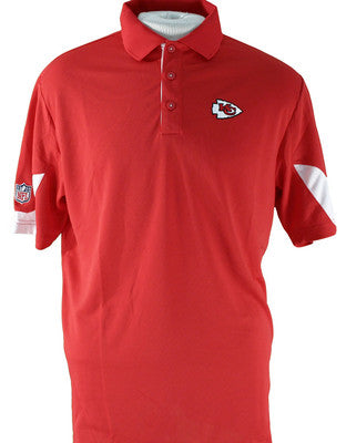 Reebok NFL Men's Kansas City Chiefs Team PlayDry Performance Polo Shirt, Red
