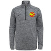 Nike NBA Youth Atlanta Hawks Space Dye Heathered Grey 1/4 Zip Element Pullover