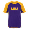Outerstuff NCAA Youth LSU Tigers Color Block Rash Guard Shirt