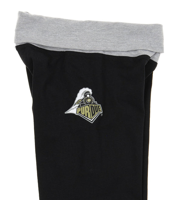 NCAA Youth Girls Purdue Boilermakers Yoga Roll Pants