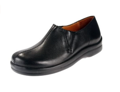 Footprints by Birkenstock Cambria Women's Leather Slip On Shoes, Black