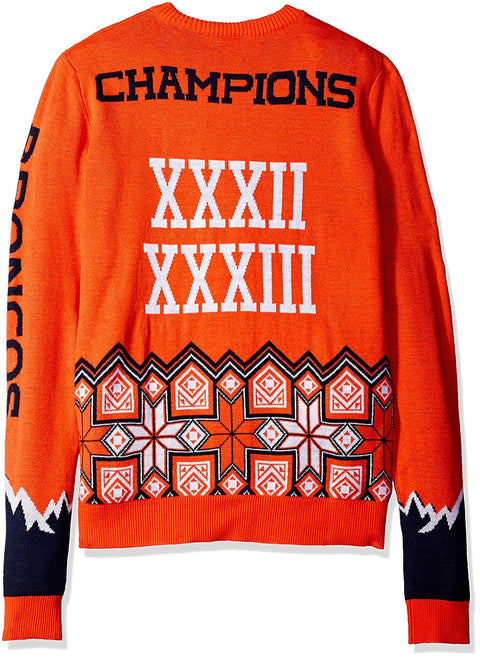 Forever Collectibles NFL Men's Denver Broncos Super Bowl Commemorative Sweater