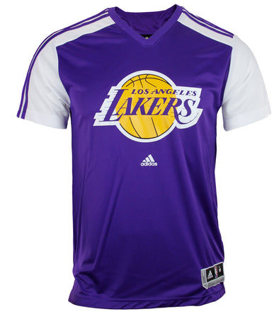 Adidas NBA Basketball Men's Los Angeles Lakers Gametime Shirt - Purple