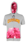 Zipway NBA Youth Cleveland Cavaliers Pixel Short Sleeve Hoodie, Grey