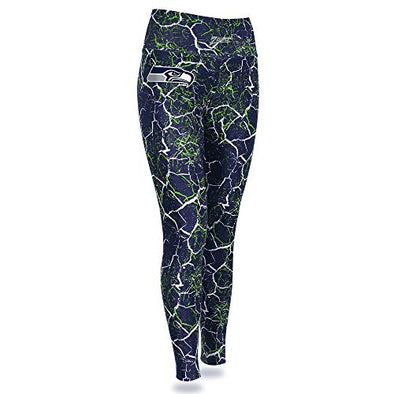 Zubaz NFL Women's Seattle Seahawks Marble Leggings