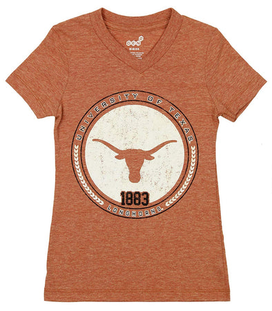 Gen2 NCAA Kids Texas Longhorns V-Neck Short Sleeve Tee