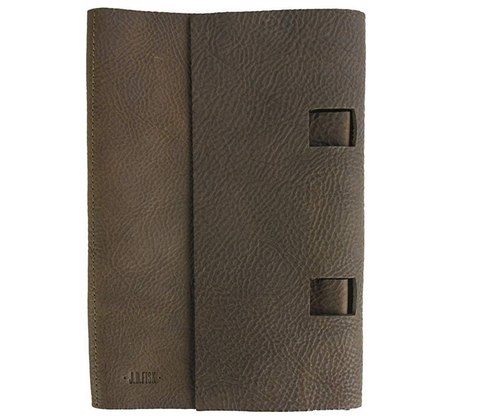 JD Fisk Men's Artisinal Notebook Case, Brown