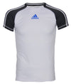 Adidas Youth Athletic Performance Climalite T-Shirt, White / Dark Gray