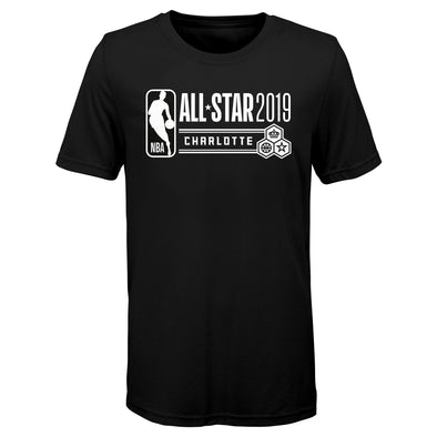 Outerstuff NBA Boys Youth (8-20) All Star Weekend 2019 Short Sleeve T-Shirt, Black