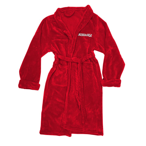 Northwest NCAA Men's Nebraska Cornhuskers Silk Touch Bath Robe, 26" x 47"