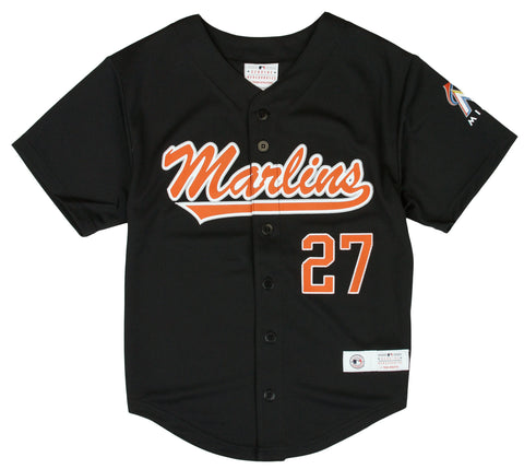 MLB Baseball Kids / Youth Miami Marlins Giancarlo Stanton # 27 Jersey - Black