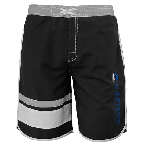 Outerstuff NBA Youth Boys (8-20) Dallas Mavericks Color Block Swim Trunks