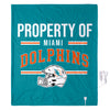 FOCO NFL Miami Dolphins Exclusive Heated Throw Blanket, 50"x60"