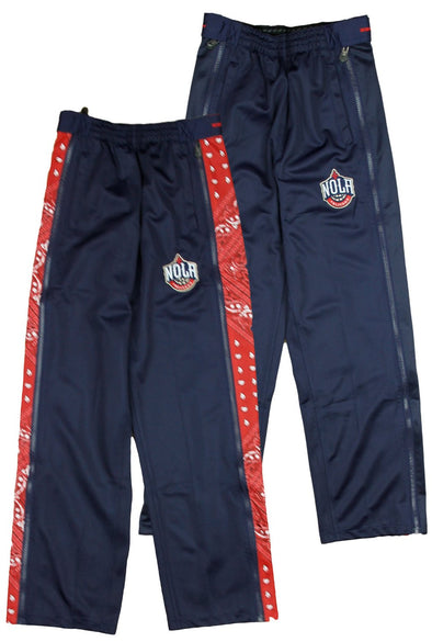 Zipway NBA Youth New Orleans Pelicans Paisley Tear-Away Track Pants, Navy