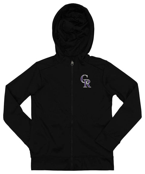 Outerstuff MLB Youth/Kids Colorado Rockies Performance Full Zip Hoodie