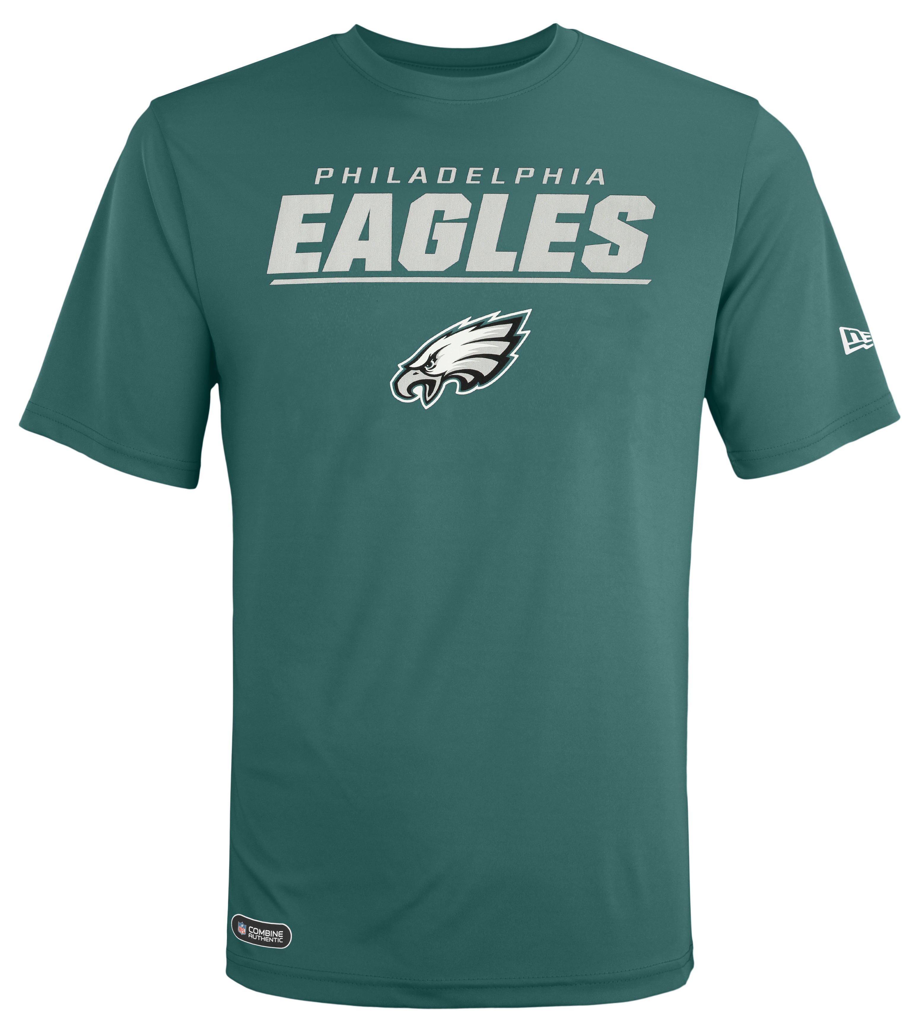 Men's New Era Midnight Green Philadelphia Eagles Combine Authentic Stated  Logo Pullover Hoodie