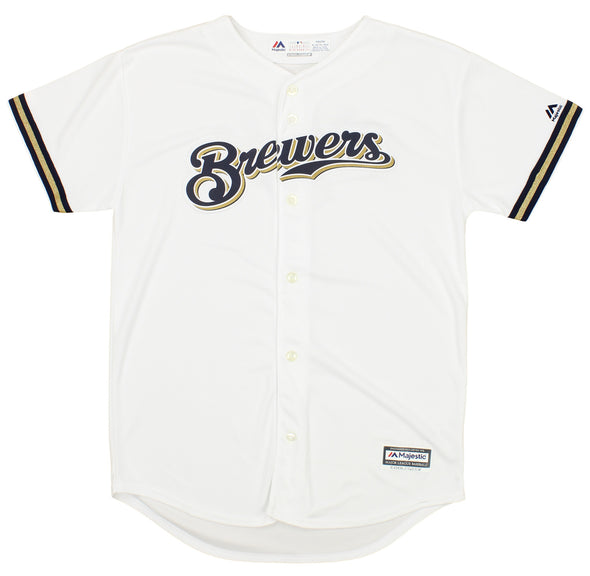 Outerstuff MLB Youth Milwaukee Brewers Eric Thames #7 Cool Base Home Jersey