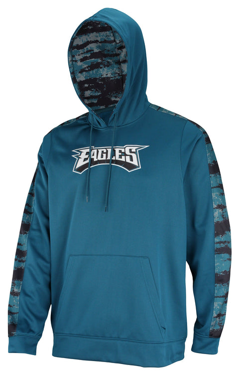 Zubaz NFL Men's Philadelphia Eagles  Hoodie w/ Oxide Sleeves