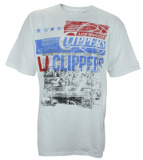 Zipway NBA Basketball Men's Big & Tall Los Angeles Clippers Caution T-Shirt, White