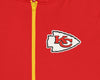 Zubaz Kansas City Chiefs NFL Men's Full Zip Hoodie with Zebra Print Details