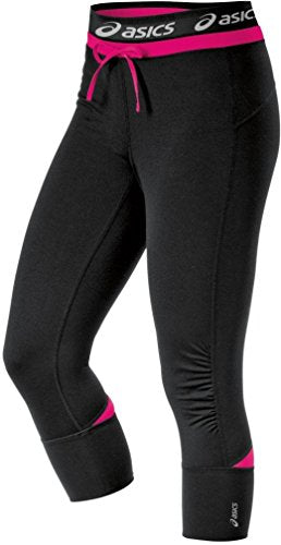 Asics Women's Abby Cuff Workout Running Gym Lounge Capris, 3 Colors