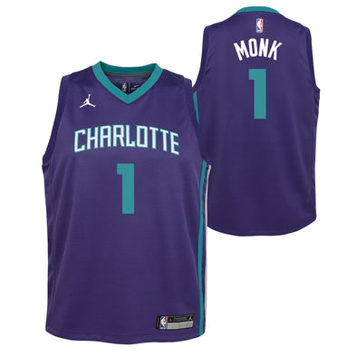 Nike NBA Youth Malik Monk Charlottee Hornets #1 Swingman Statement Jersey