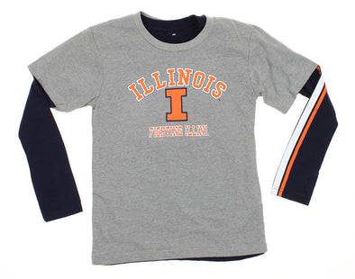 NCAA Youth Illinois Fighting Illini Classic Fade 2 Shirt Combo Pack