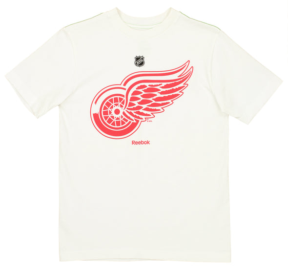 Reebok NHL Boys Youth Detroit Red Wings  hort Sleeve Team Graphic Tee, White