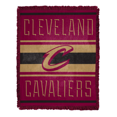 Northwest NBA Cleveland Cavaliers Nose Tackle Woven Jacquard Throw Blanket