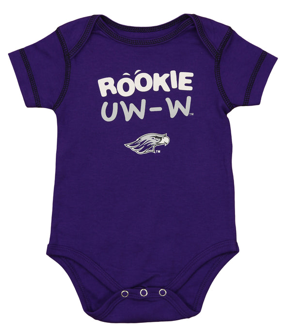 OuterStuff NCAA Infant Wisconsin Whitewater Warhawks 3 Piece Bodysuit Set