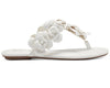 Jessica Simpson Women's Ginima Floral Embellished Flat Thong Sandals