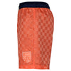 Umbro Men's Coral Studio Reversible Checkerboard Shorts, Navy/Living Coral