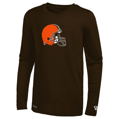 New Era NFL Men's Cleveland Browns Stadium Logo Long Sleeve Performance Shirt