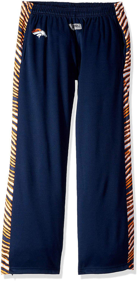 Zubaz NFL Men's Denver Broncos Zebra Accent NFL Stadium Pants