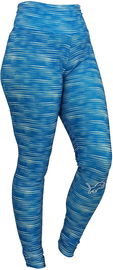 Zubaz NFL Football Women's Detroit Lions Space Dye Legging