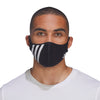 Adidas Originals 3-Stripes Unisex Adult Face Mask, 3-Pack, Color Options