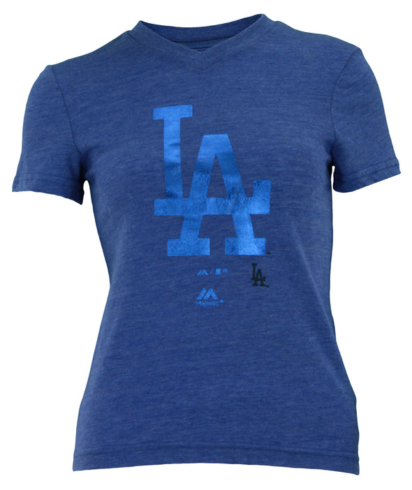 Outerstuff MLB Youth Girl's Los Angeles Dodgers Tri-blend Slider Tee