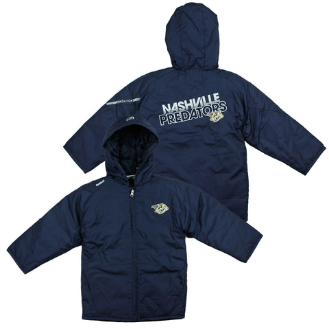 Reebok NHL Little Boy's Kids Nashville Predators TNT Hooded Winter Jacket, Navy