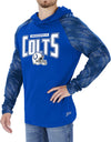 Zubaz Indianapolis Colts NFL Men's Team Color Hoodie with Tonal Viper Sleeves