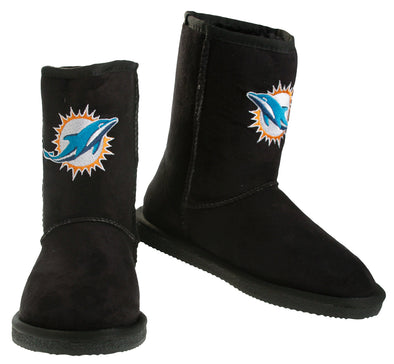Cuce Shoes NFL Women's Miami Dolphins The Ultimate Fan Boots Boot - Black