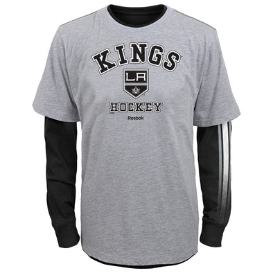 Reebok NHL Youth Los Angeles Kings Two Pack Tee Shirt Combo, Grey