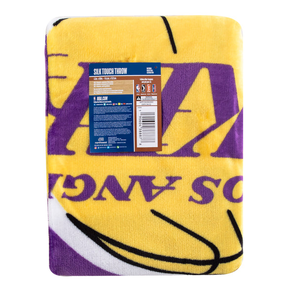 Northwest NBA Los Angeles Lakers Singular Silk Touch Throw Blanket, 45" x 60"