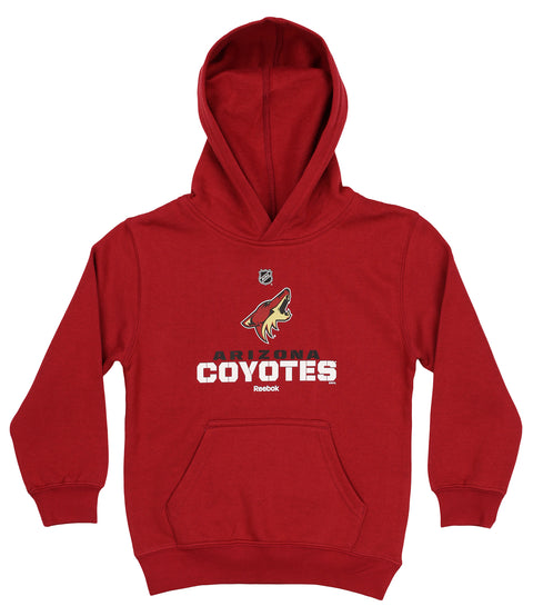 Reebok NHL Kids (4-7) Arizona Coyotes FLC Clean Cut Team Fleece Hoodie