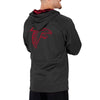 Zubaz NFL Men's Atlanta Falcons Full Zip Camo Hoodie With Team Color Camo Lines