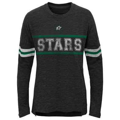 Outerstuff NHL Dallas Stars Girls Youth Pacesetter Long Sleeve Shirt, Grey