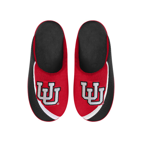 FOCO NCAA Men's Utah Utes 2022 Big Logo Color Edge Slippers