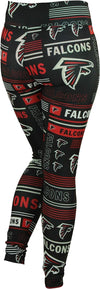 Zubaz NFL Women's Atlanta Falcons Column 24 Style Leggings