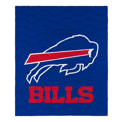 FOCO NFL Buffalo Bills Exclusive Outdoor Wearable Big Logo Blanket, 50" x 60"