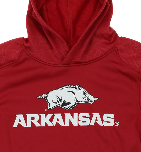 NCAA Youth Arkansas Razorbacks Performance Hoodie, Red