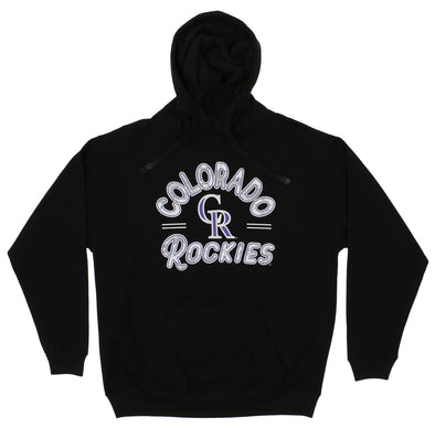 Zubaz MLB Men's Colorado Rockies Arched Logo Fleece Pullover Hoodie